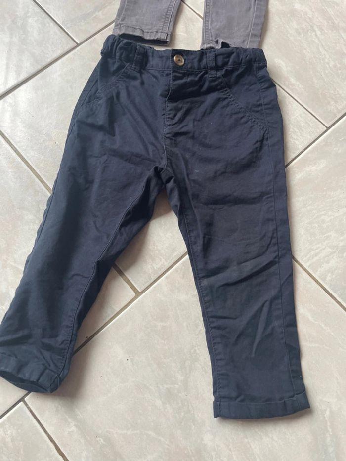 Pantalon chino bleu marine 24 mois kiabi - photo numéro 1