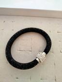 Bracelet chaine résille noire femme