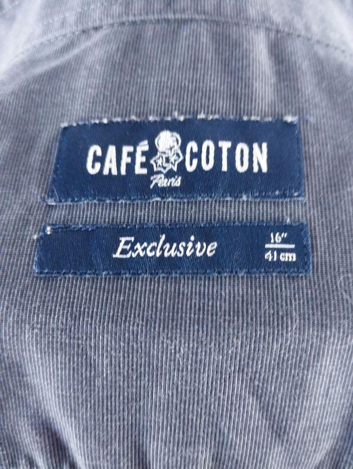 Chemise Cafe Coton Paris – taille 41 (M) - photo numéro 6