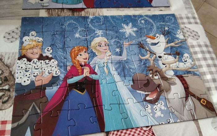 Boîtes de 2 Puzzles de 48 pièces la reine des neiges - photo numéro 2