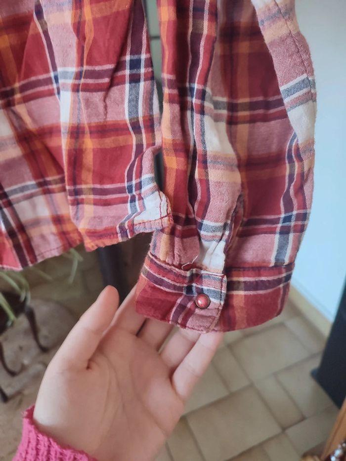 Chemise rouge à carreaux vintage 38 - photo numéro 7