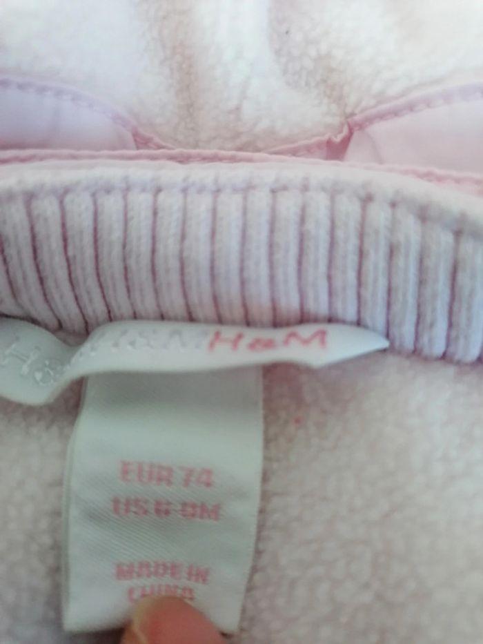 Manteau veste sans manche rose bébé fille - photo numéro 3