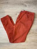 Pantalon skinny couleur rouge brique Pimkie taille 44 / 2XL