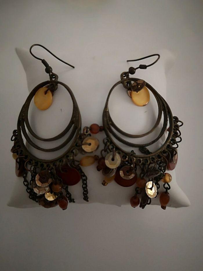 Boucles d'oreilles fantaisie - photo numéro 2