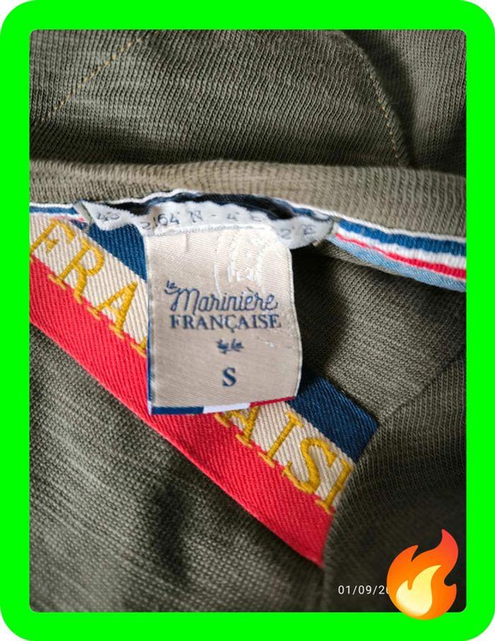 Tee shirt manches longues  vert kaki La Marinière  Française - photo numéro 6