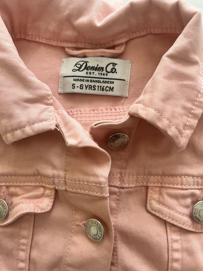 Veste en jean rose 5/6 ans - photo numéro 2