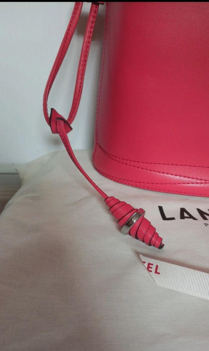 Sac Le Huit de Lancel cuir lisse framboise neuf - photo numéro 4