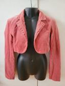 Veste vintage Liz lisa japon velours rose dentelles