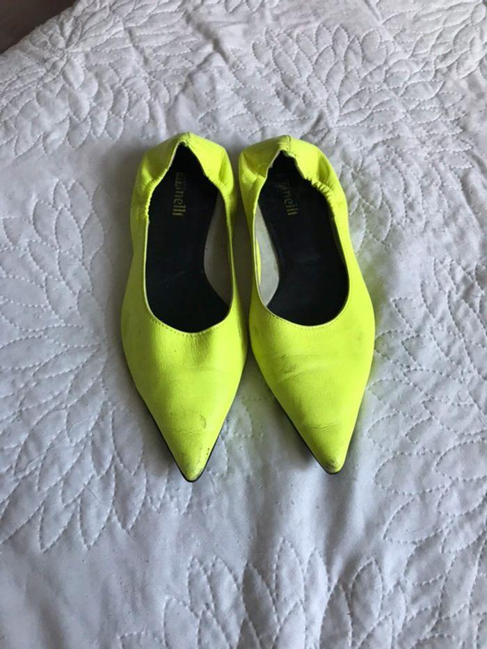 Chaussures Minelli jaunes fluos - photo numéro 1