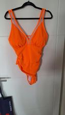 Maillot de bain 1 pièce orange fluo