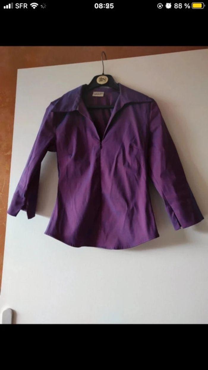 chemise blouse mauve - photo numéro 1