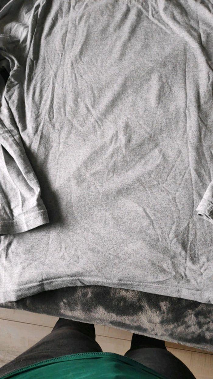 Tee-shirt manches longues gris 16 ans - photo numéro 6