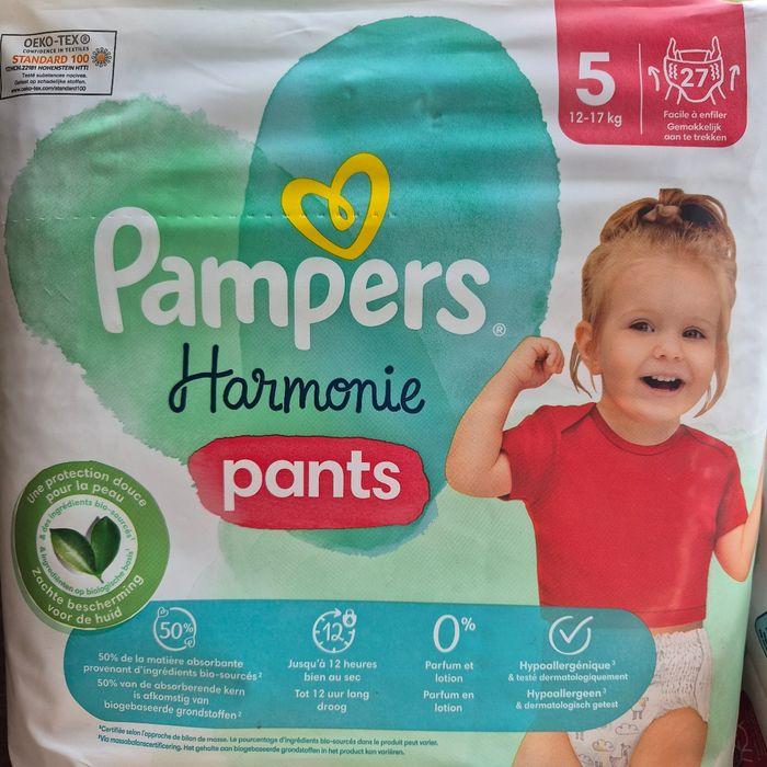 Lot 4 paquets Pampers Harmonie Taille 5 : 62 couches avec 54 culottes pants - photo numéro 3