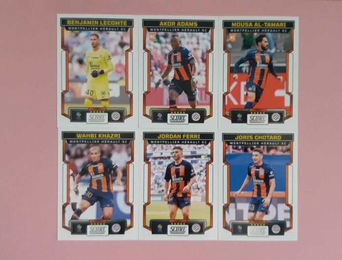 10 cartes de foot panini score L1 MHSC - photo numéro 1