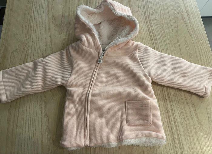 Veste rose chaude bébé 3 mois - photo numéro 1