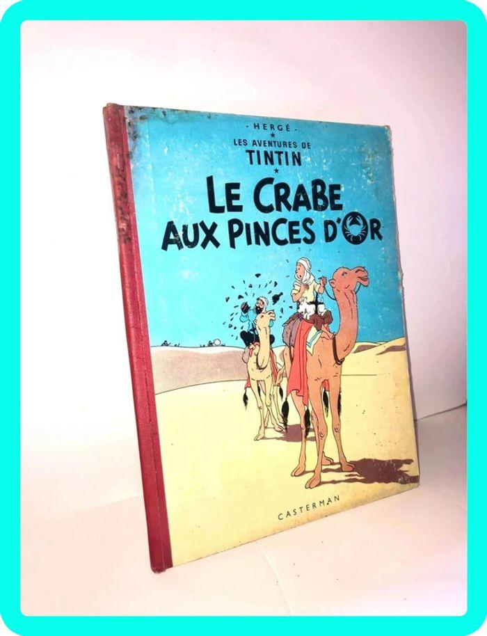 Bd Bande dessinée les aventures de tintin, le crabe aux princes d’or b23 1957 - photo numéro 7