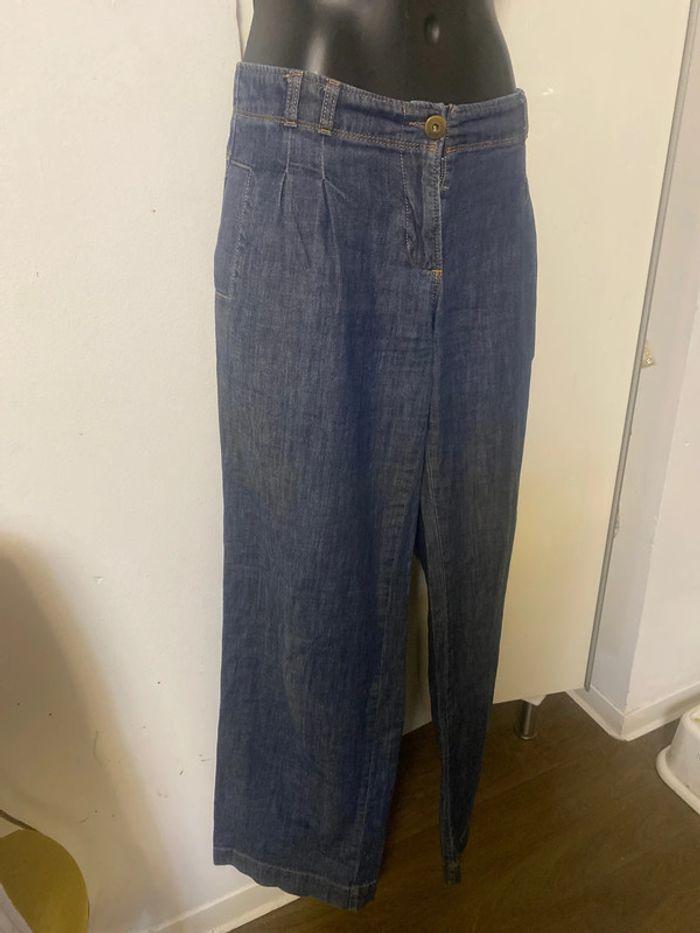 Pantalon jean à jambes larges. Taille 38 - photo numéro 3