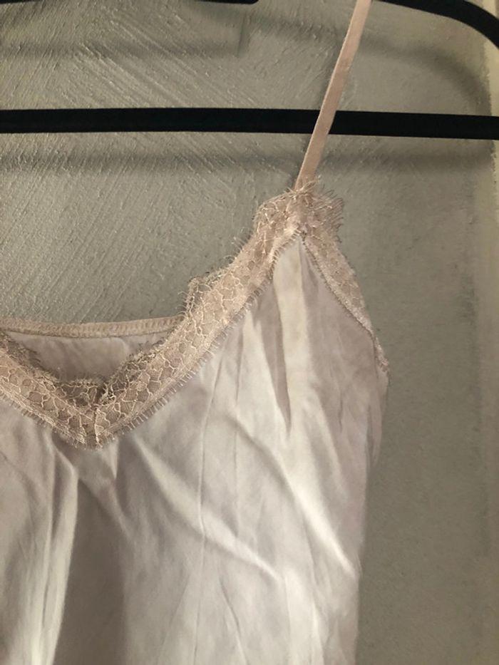 Débardeur dentelle beige taille 36 - photo numéro 3