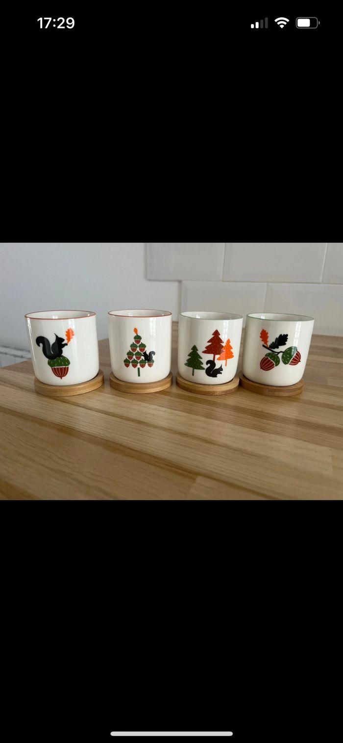 Lot de 4 tasses