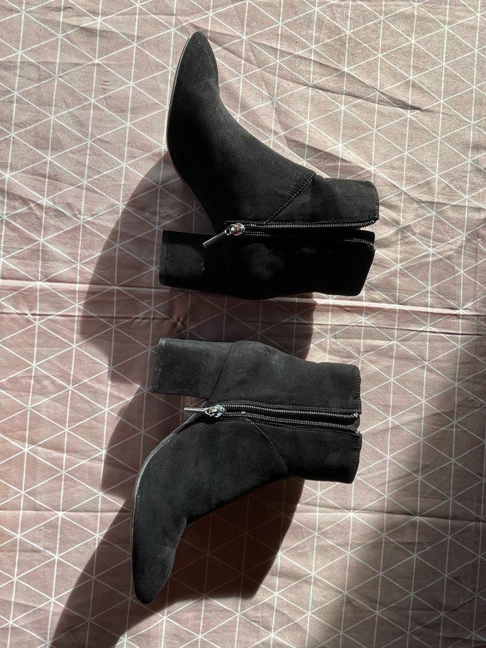 Bottines Zara  Trafaluc nubuck noir - photo numéro 6