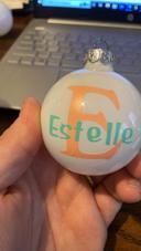 Boule de Noël personnalisée