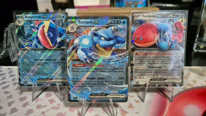 Lot de 3 cartes ex Pokémon Couronne Stellaire EV7