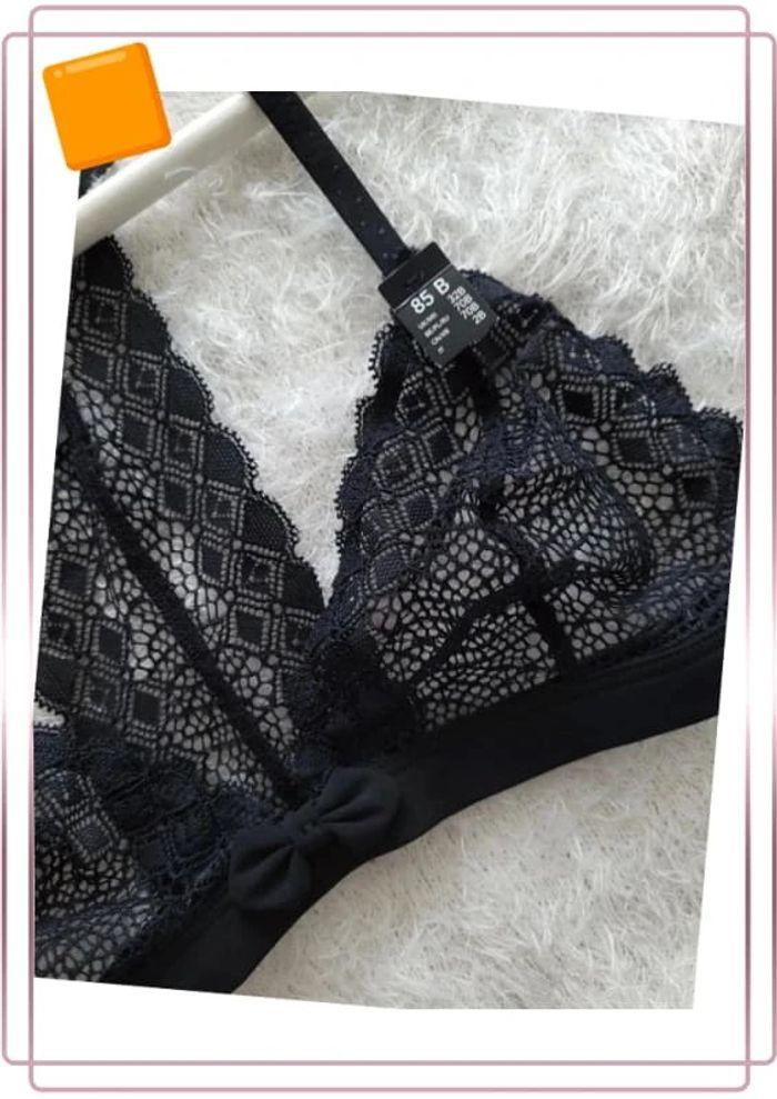 🌻 Soutien gorge bralette noir taille 85B neuf - photo numéro 4