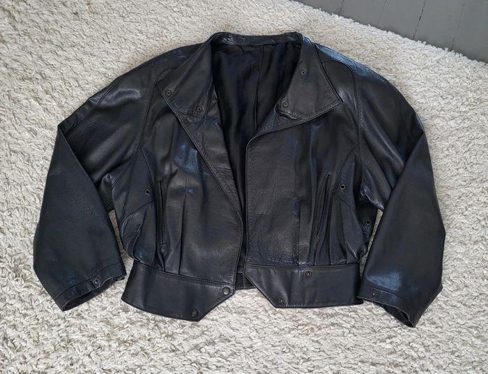 Veste en cuir très souple noire Cosein Taille 40 - photo numéro 6