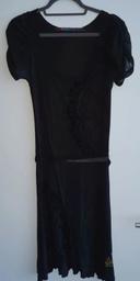 Robe noire Manches en tulle Desigual taille L