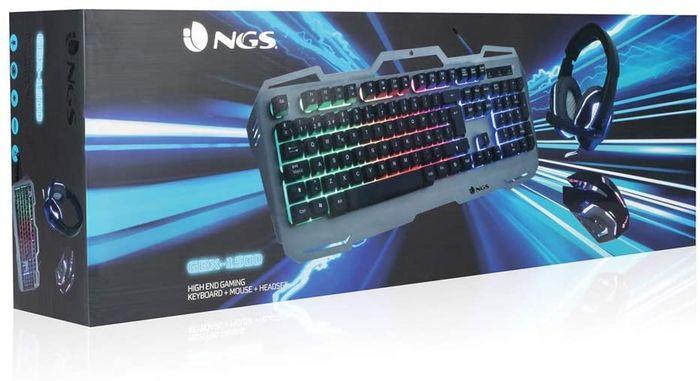 NEUF NGS GBX-1500 Kit Gaming Clavier Multimédia AZERTY + Souris Optique + Écouteur avec Microphone - photo numéro 6