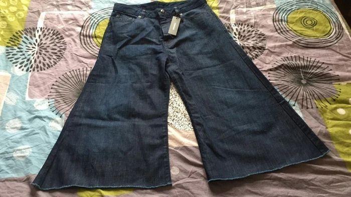 Jupe culotte / pantacourt large en jean Diesel - photo numéro 2