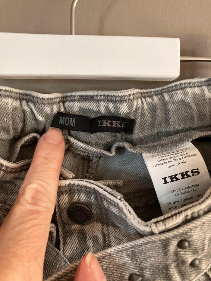 IKKS jean gris 10 ans - photo numéro 2