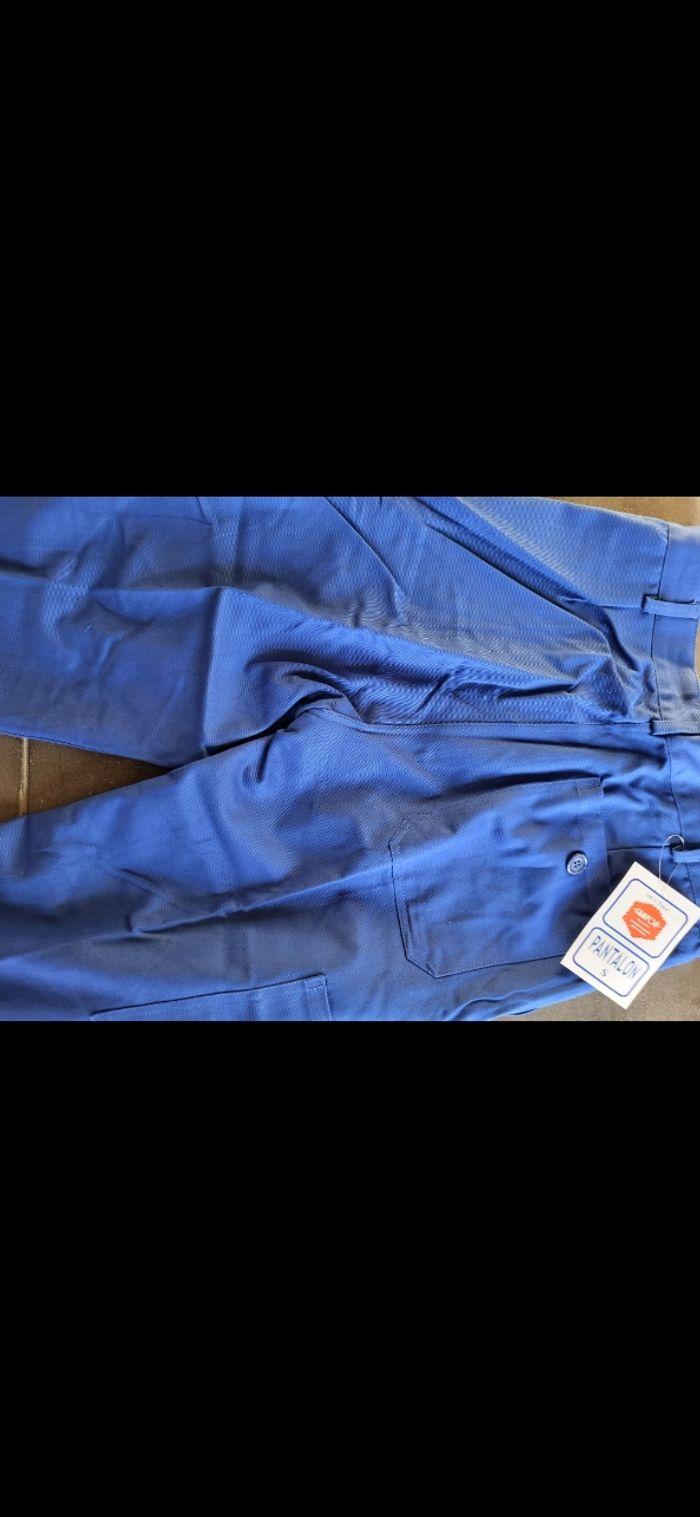 Lot de 3 pantalons bleu de travail Sanfor en S neuf 🏷 - photo numéro 4