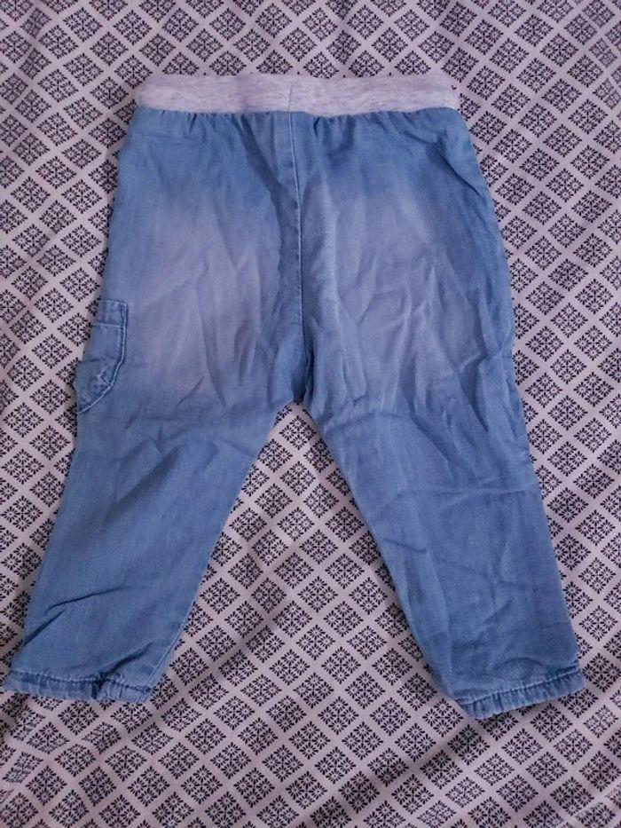 Pantalon cargo jean 9 mois mixte garçon fille - photo numéro 4