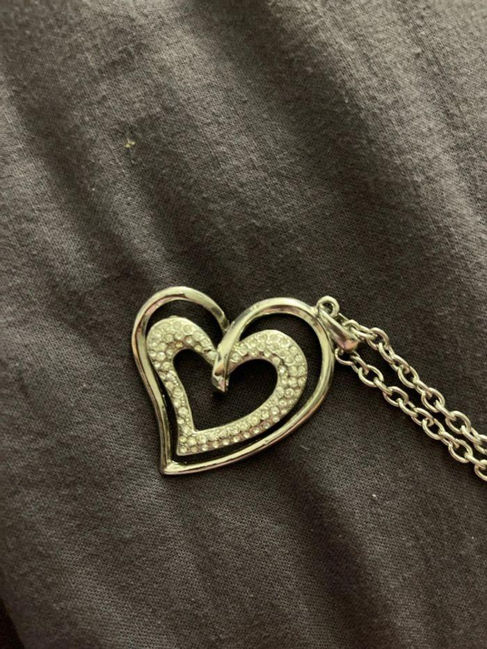 Chaine/collier  avec pendentif coeur - photo numéro 4