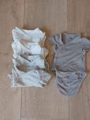 Lot 5 bodys naissance H&M