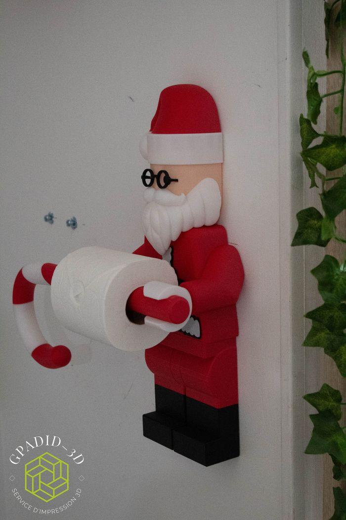 Dévidoir de papier toilette ou simple décoration murale dans un style Lego - photo numéro 5