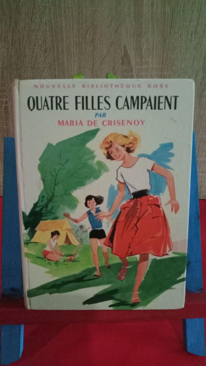 Quatre filles campaient, n° 43, 1959, bibliothèque rose - photo numéro 1