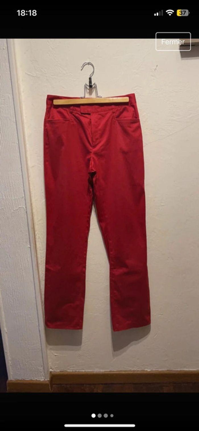 Pantalon rouge M - photo numéro 1