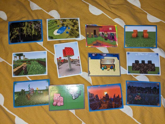 Lot de 12 stickers Minecraft wonderful world - photo numéro 2