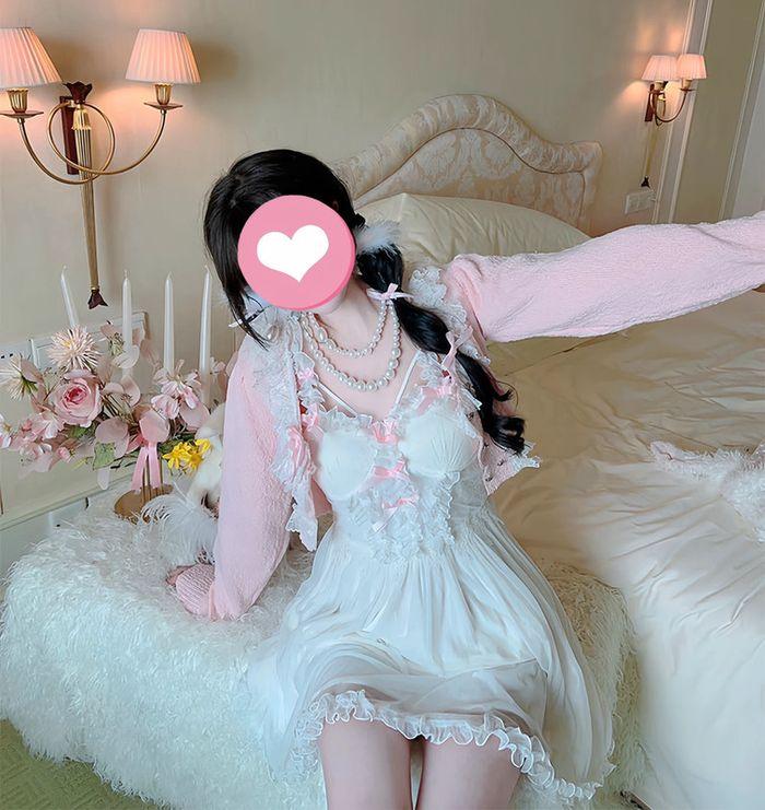 Dress Robe  rembourré pyjama Cute Kawaii Princess Cosplay White-Snow - photo numéro 14