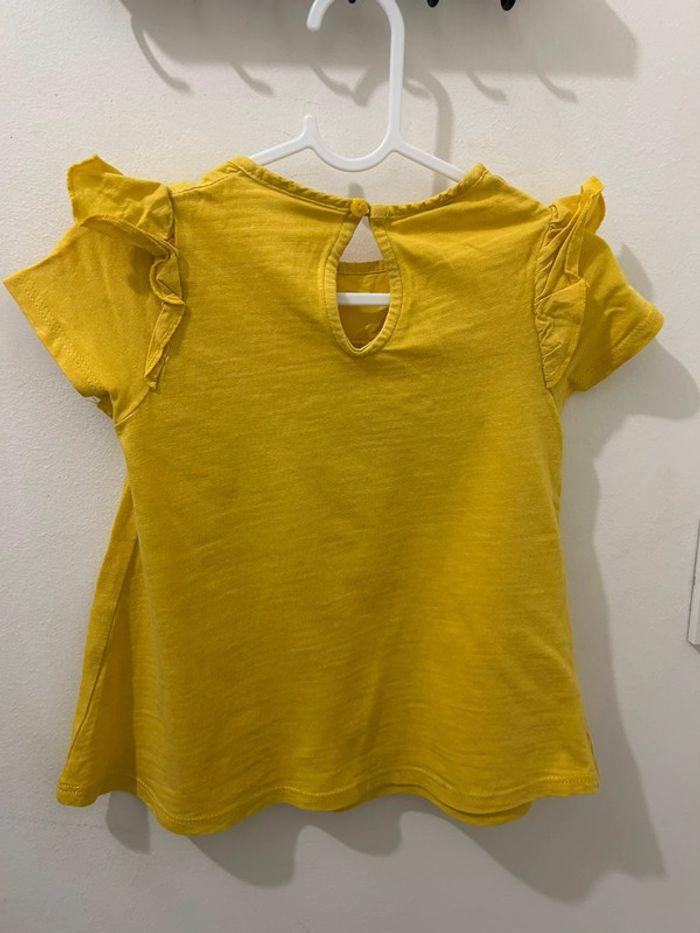 T-shirt Blouse Zara Moutarde 18/24mois 92cm - photo numéro 4