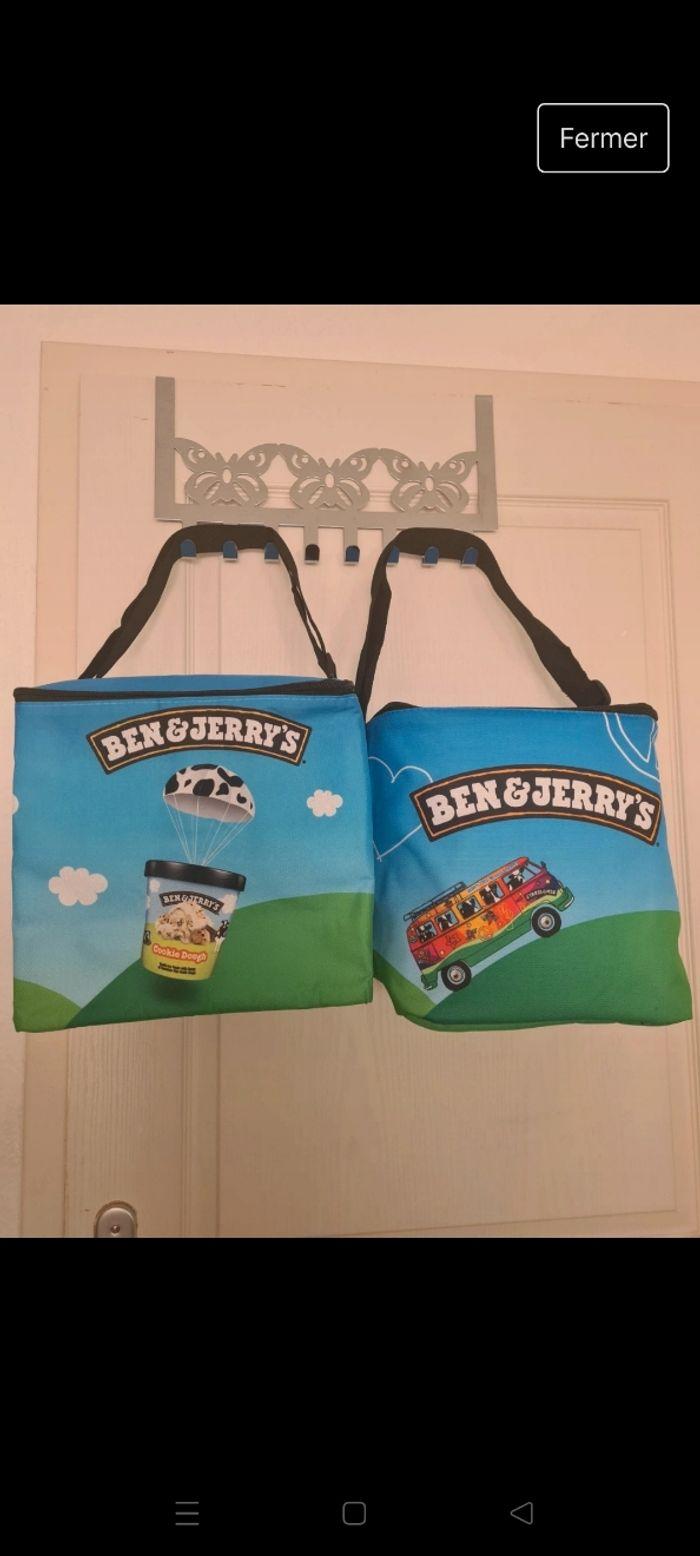 2 Sac glacière isotherme ben et Jerry's