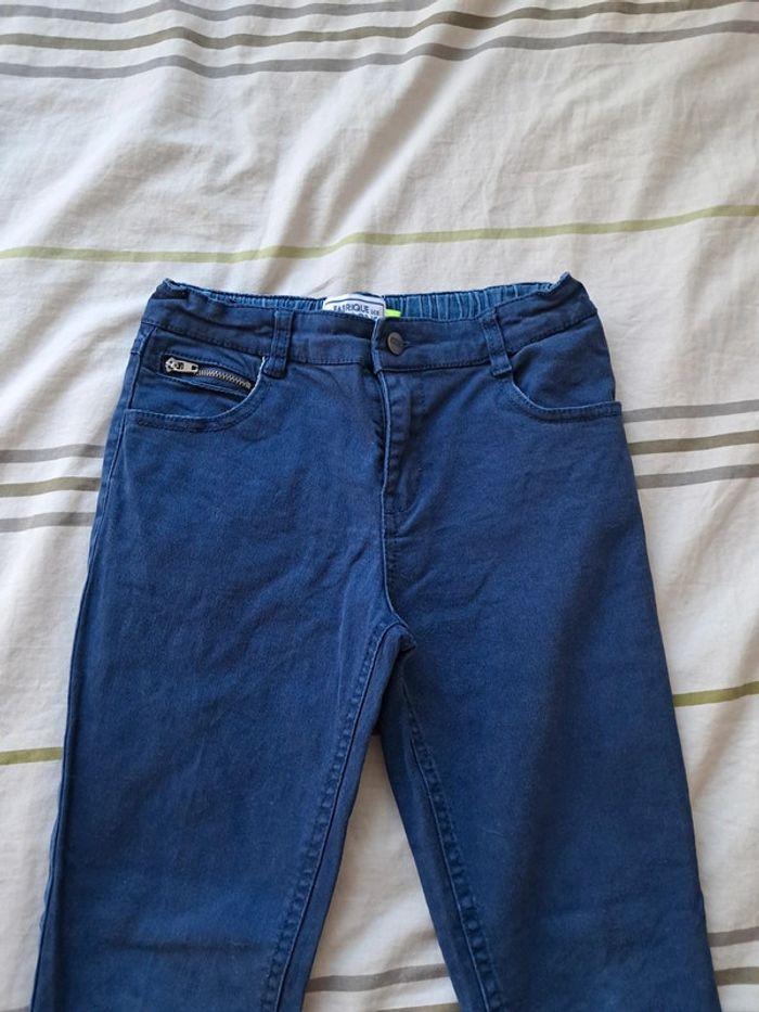 Pantalon garçon bleu La Fabrique des Garçons 8 ans - photo numéro 3