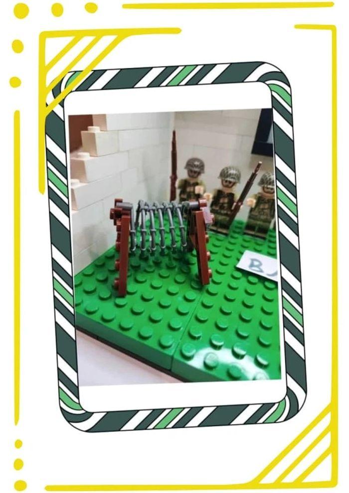 "Lot B18" - Lot de 6 soldats Américains seconde guerre mondiale type Lego - photo numéro 3