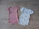 Lot 2 bodies manches courtes petit bateau 3 mois