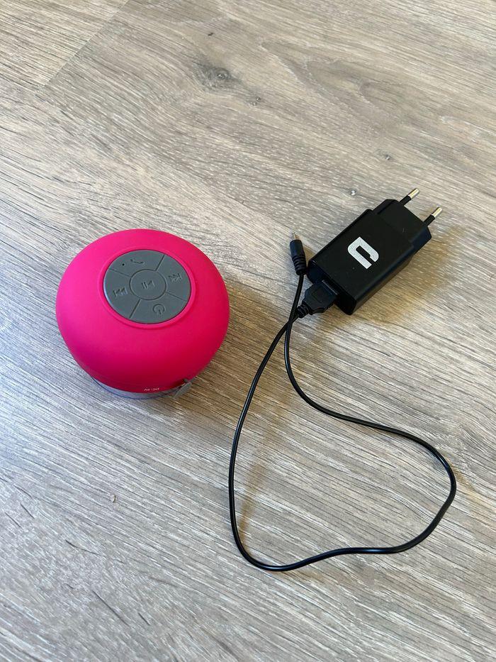 Enceinte portable bluetooth waterproof rose - photo numéro 1