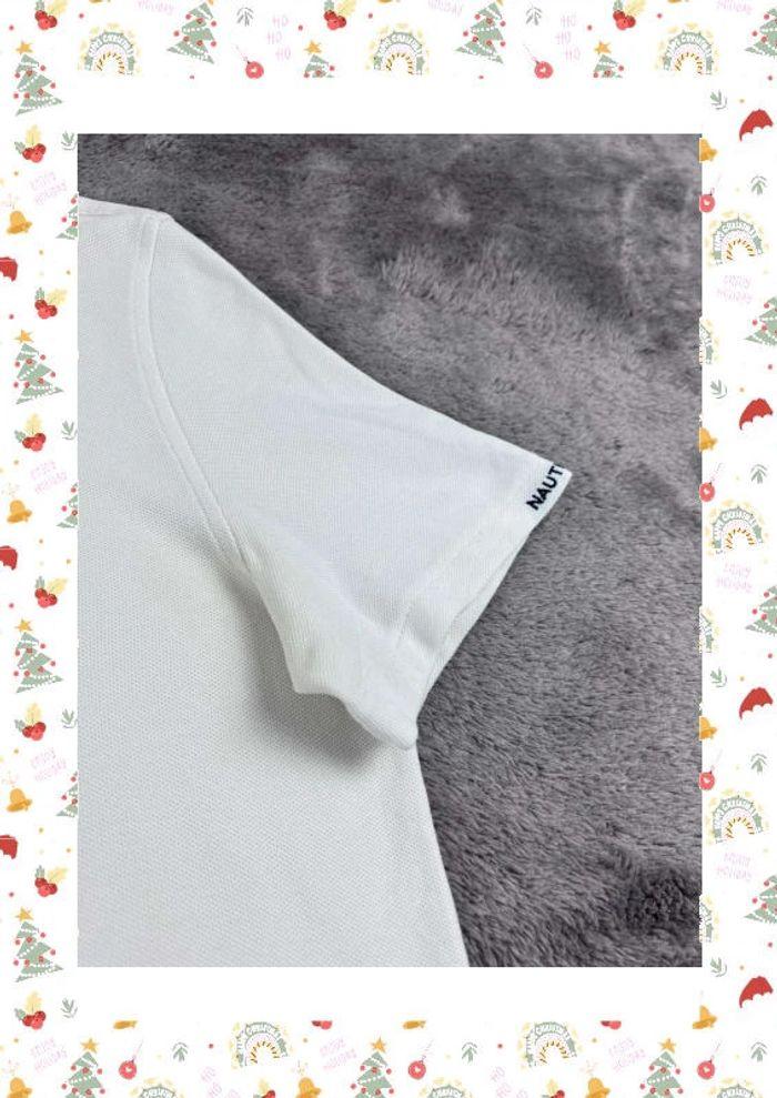 👕 Polo Nautica Logo Brodé Blanc Taille L 👕 - photo numéro 11