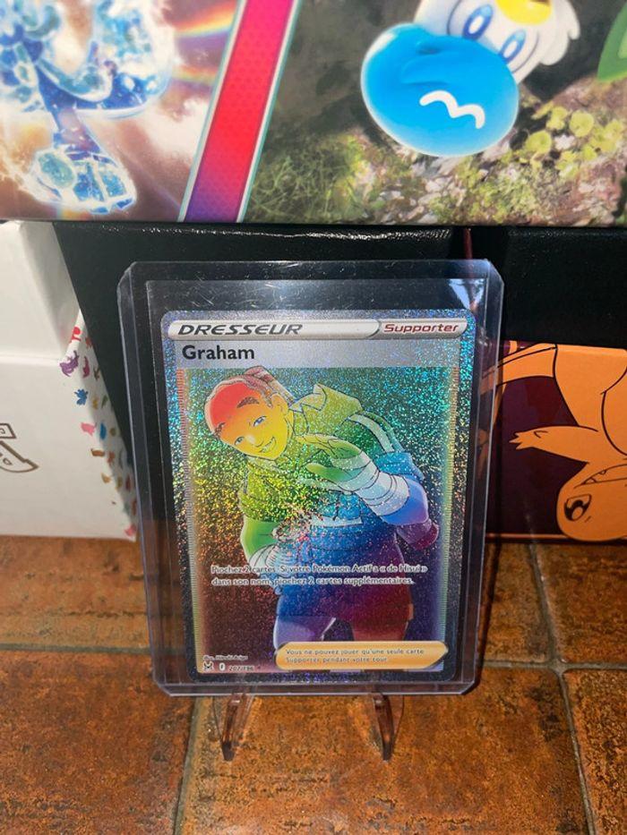 Carte Pokémon Graham Rainbow Secrète 207/196 Eb11 Origine Perdue 207/196