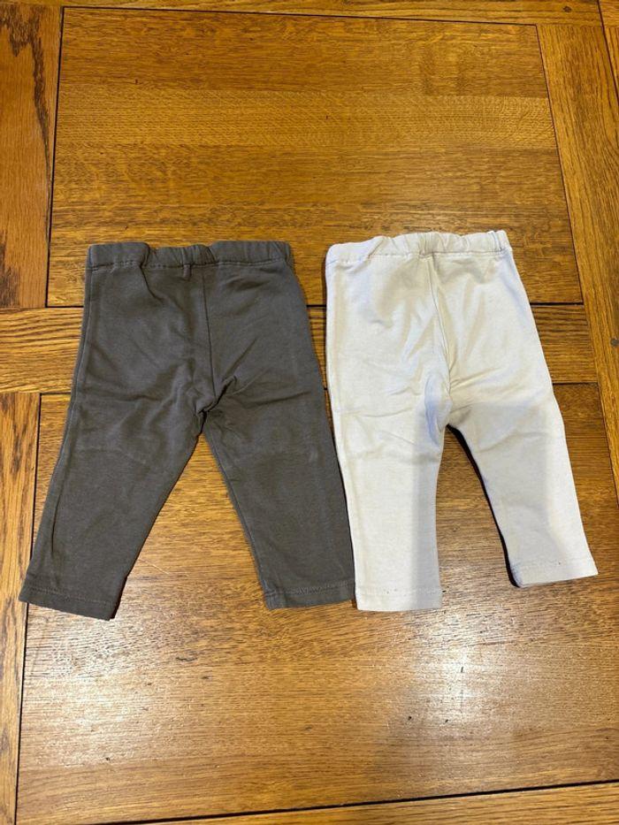 Lot de 2 pantalons H&M 4-6 mois - photo numéro 4